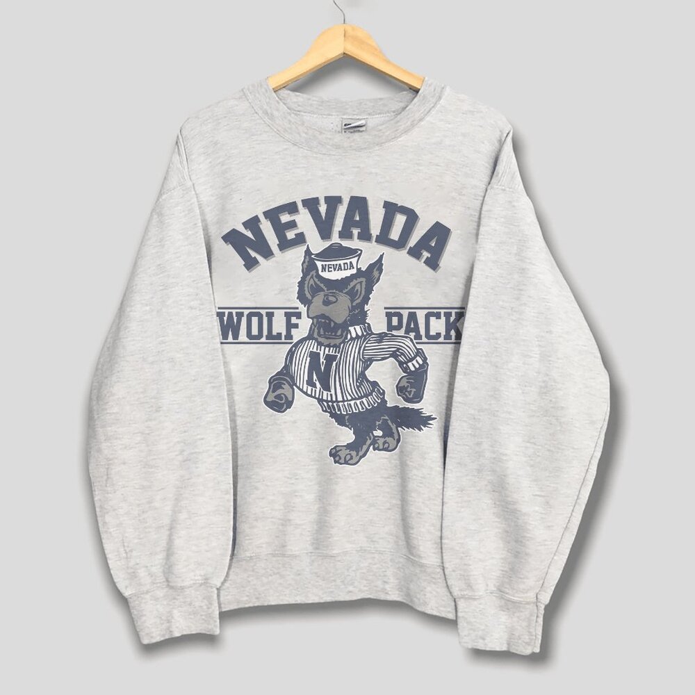 Vintage University Of Nevada Wolf Pack Sweatshirt, Retro Nevada Wolf Pack Shirt